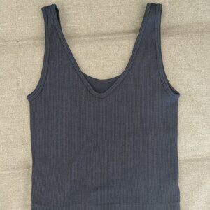 Casual Midnight Blue Tank Top